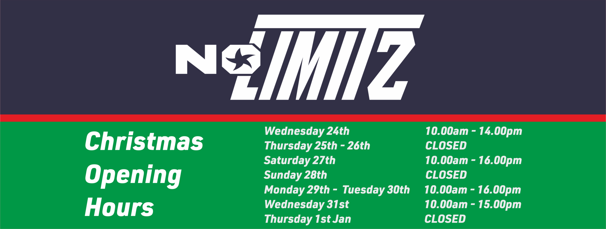 Christmas Opening 2025