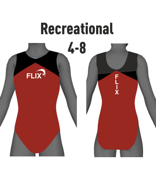 Flix Gymnastics Leotard Recreational 4-8yrs