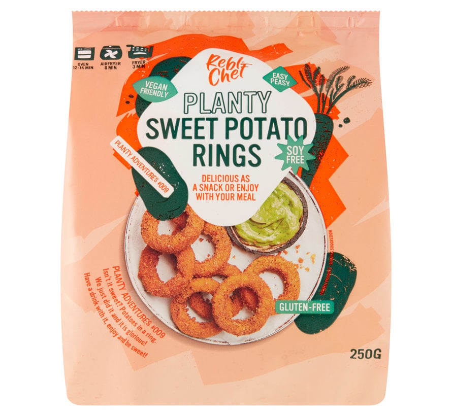 Rebl Chef - Sweet Potato Rings    (6 x 250g)