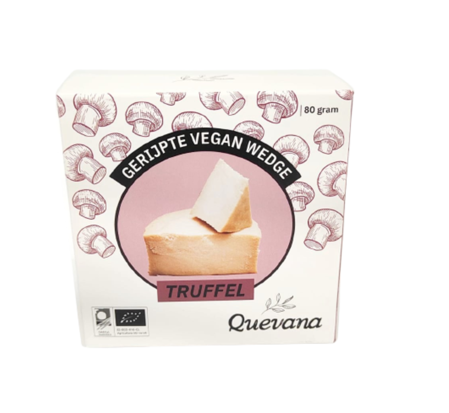 Quevana - Organic & Aged Truffle Vegan Cheese (6 x 80g)