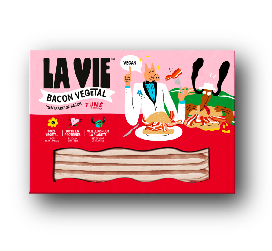 La Vie - Baconplakjes gerookt (8 x 120g)