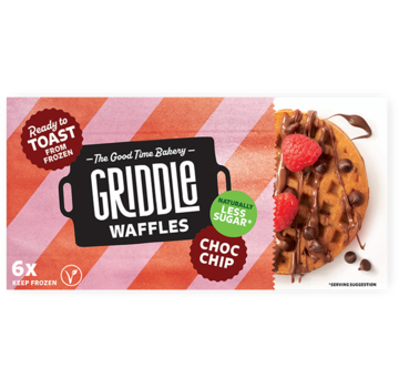 Griddle Griddle Waffles - Chocolate Chip (8 x 200 gram)