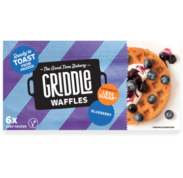 Griddle Griddle Waffles - Blueberry (8 x 200 gram)