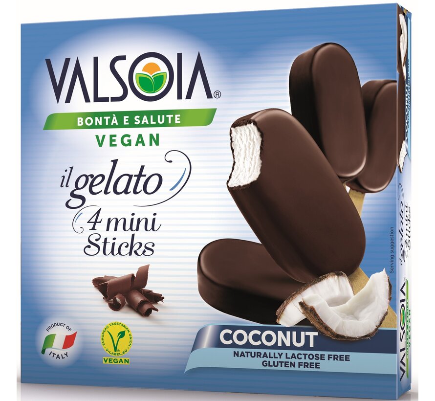 Coconut Ministicks - Valsoia - 6 x (4 x 50g)