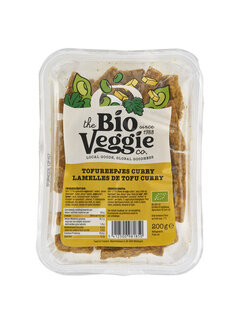 The Bio Veggie Company The Bio Veggie Company - Tofureepjes Curry (8 x 200g) (Bio)