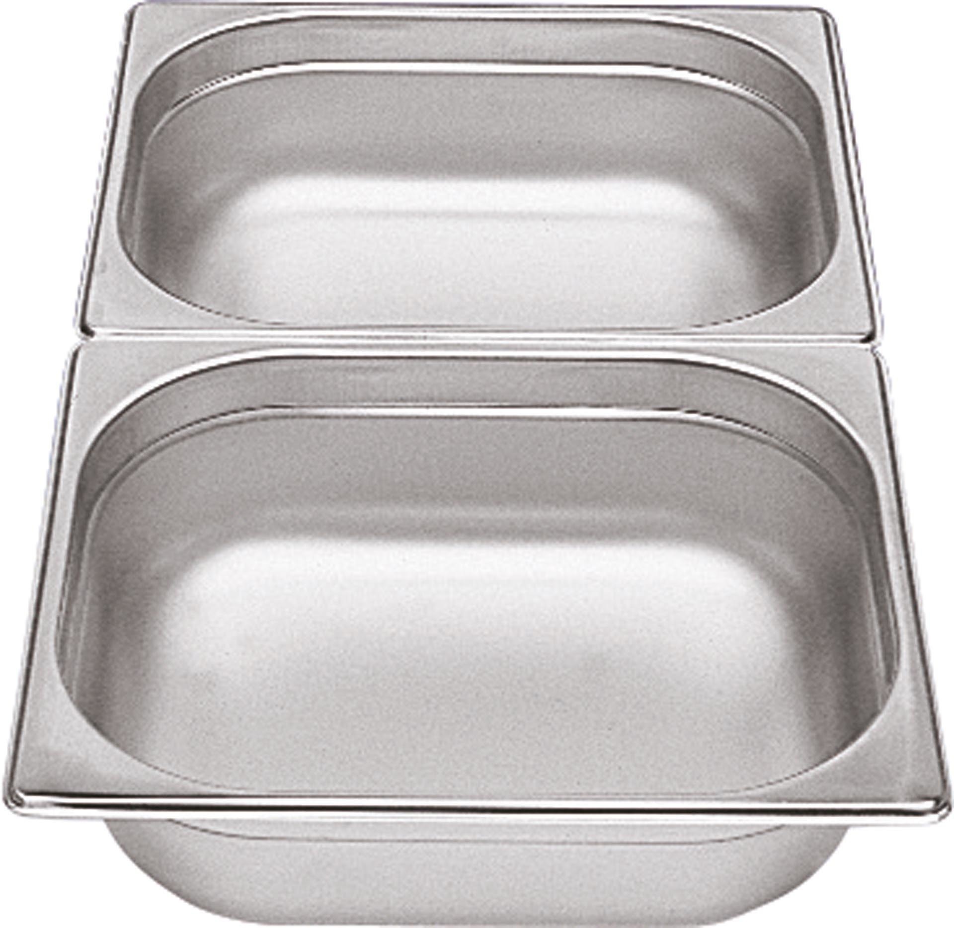 Produktbild von Konzept 11 - GN Behälter (Deckel GN 1/9) Edelstahl Warmbehälter Deckel, Pizza Zutatenbehälter, Gastro Behälter Verschiedene Größen Und Höhen, Gastro Normschale, Gastronorm Behälter