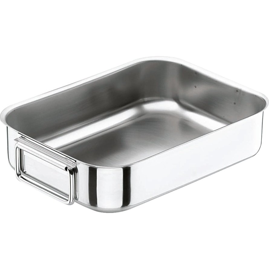 Edelstahlbräter mit Fallgriffen