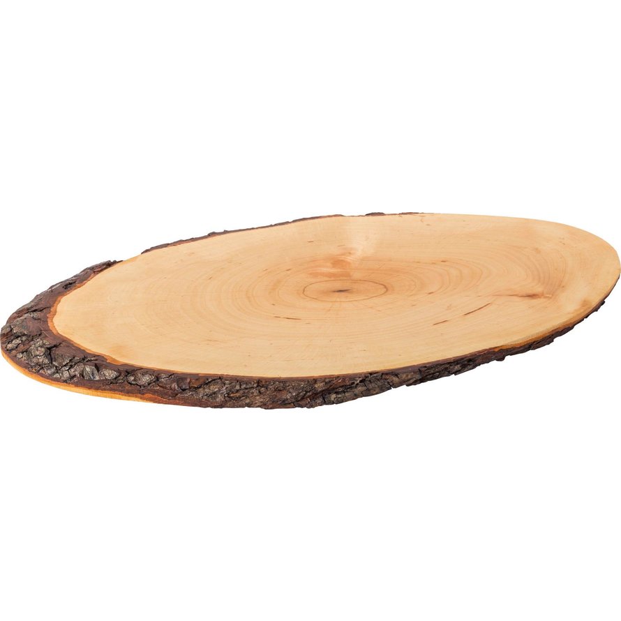 Rindenholzbrett oval 45cm