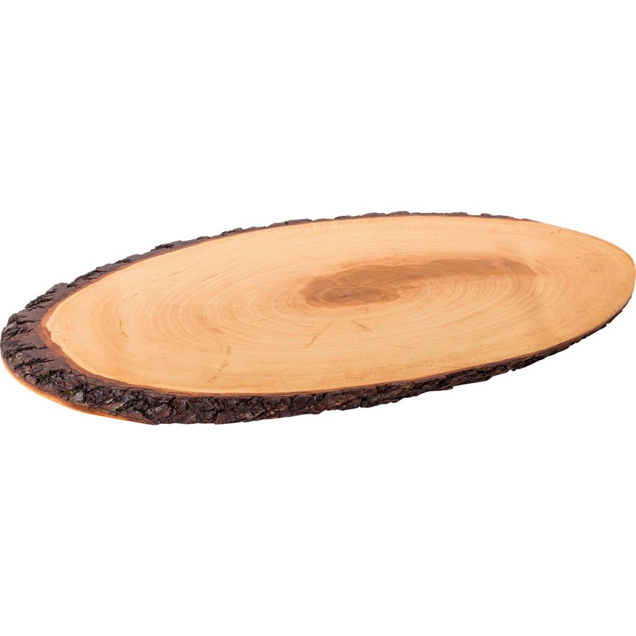 Rindenholzbrett oval 60cm
