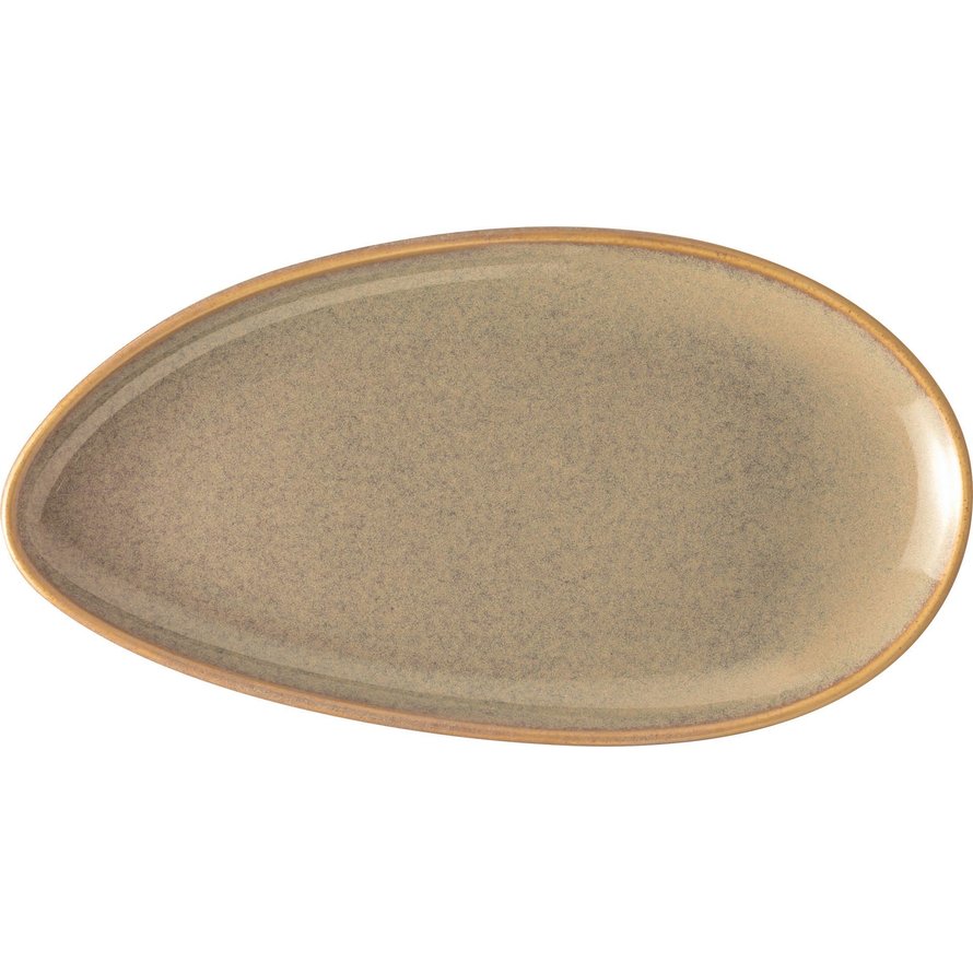 Porzellanserie „Vida" Platte flach oval 25,5cm