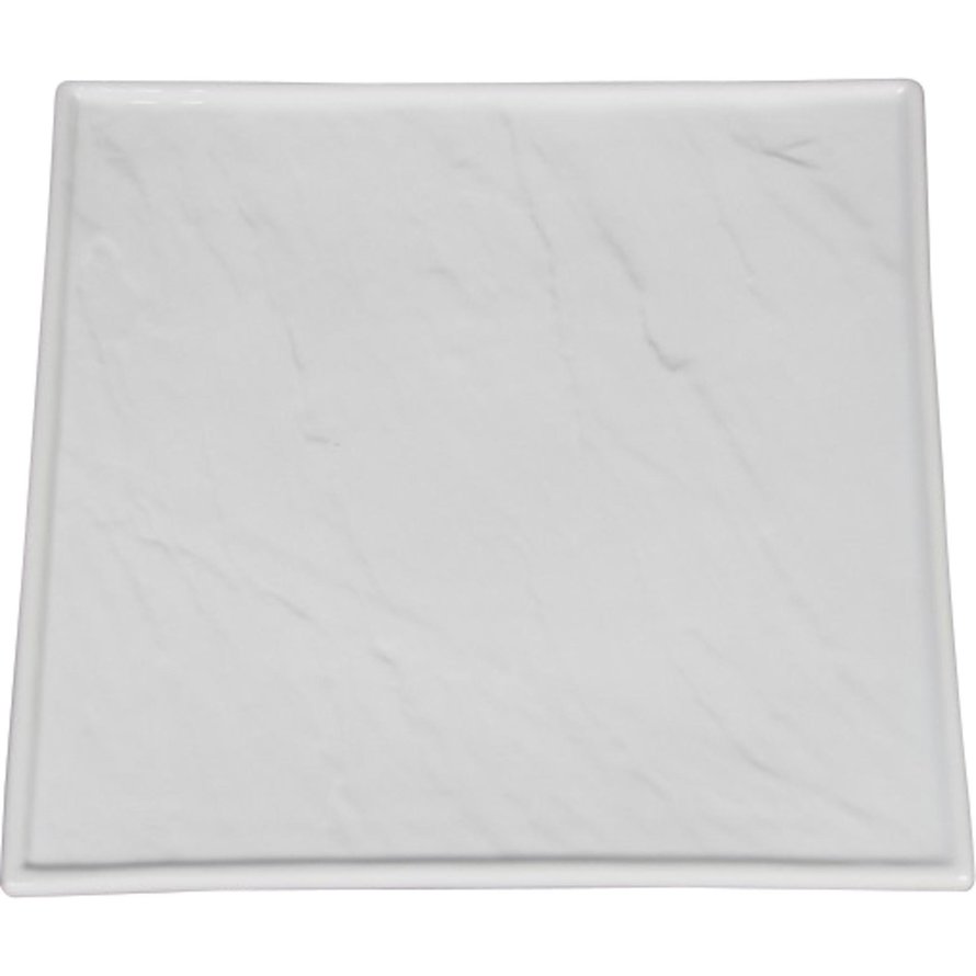 Porzellanserie „Schieferdesign" Platte quadratisch