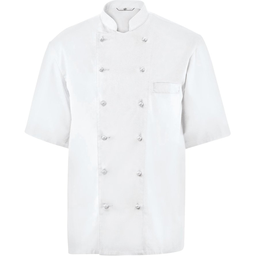 Kochjacke Herren, Brustleistentasche, halbarm Größe XXL