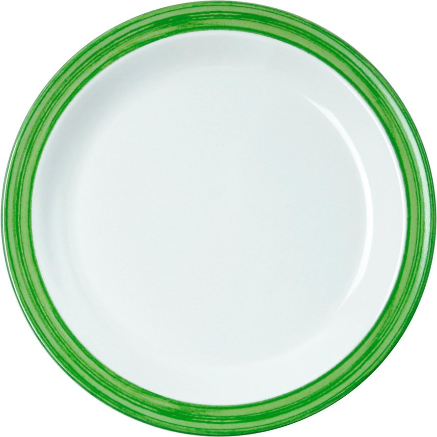 Teller flach "Colour" Ø19,5cm Melamin grün