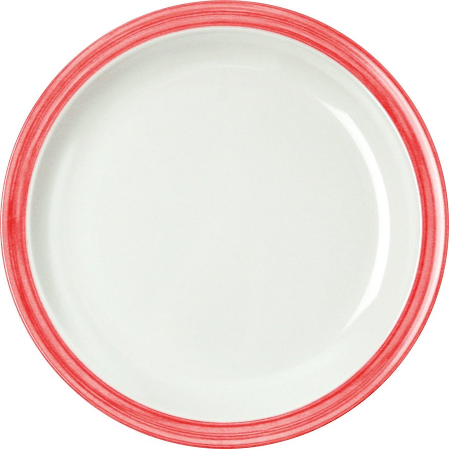 Teller flach "Colour" Ø23,5cm Melamin cherry-rot