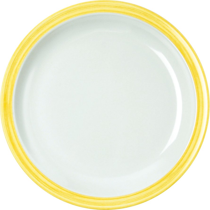 Teller flach "Colour" Ø23,5cm Melamin gelb