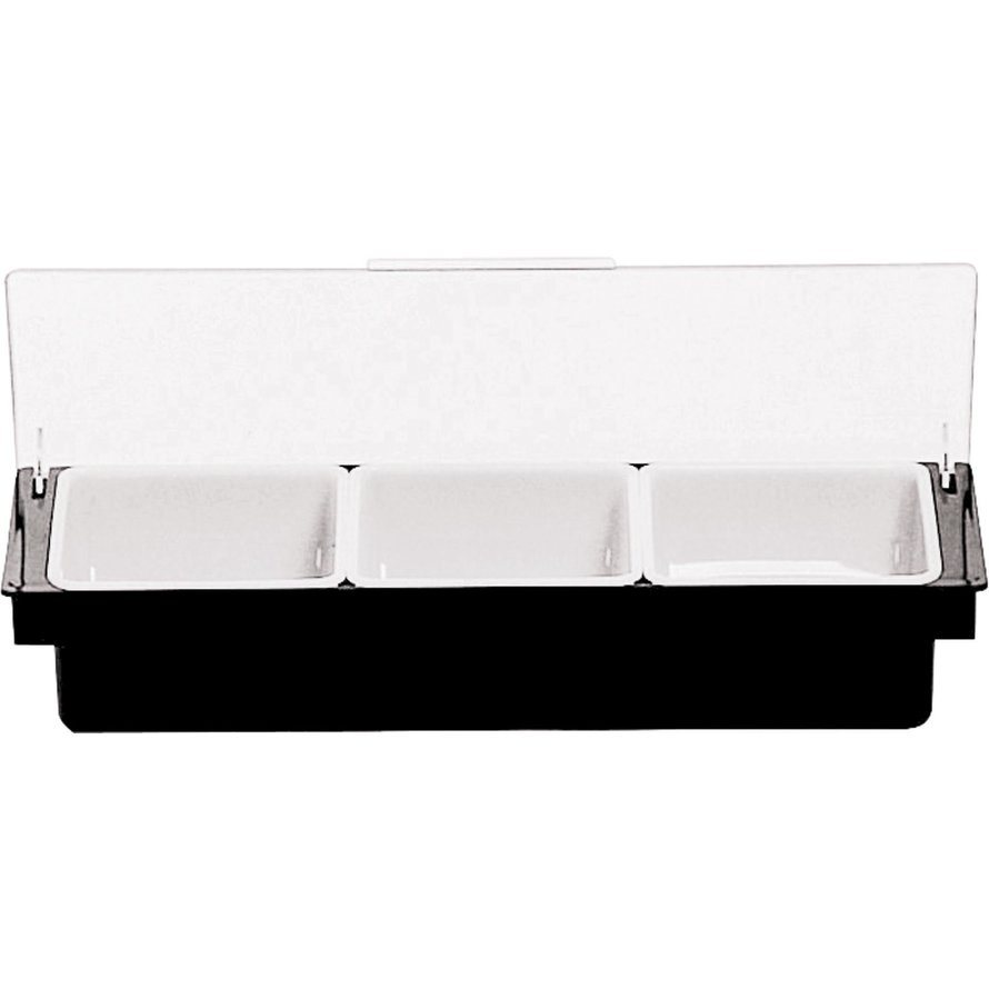 Bar-Beilagenbehälter Kunststoff 3 Fächer