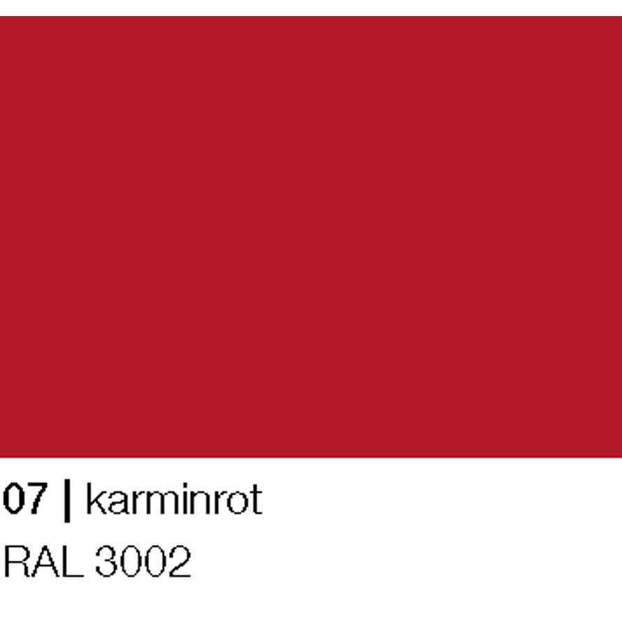 Verkleidung 3-seitig mit Flügeltüren karminrot