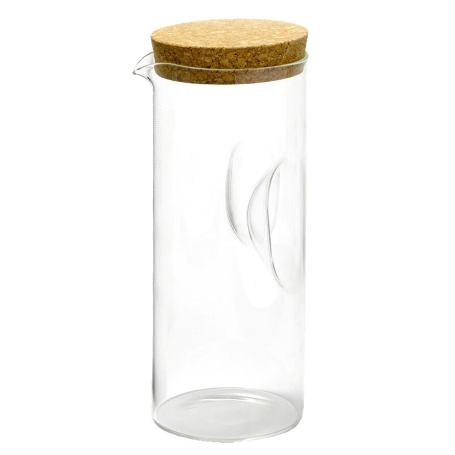 Glaskrug mit Korkdeckel 1,8L