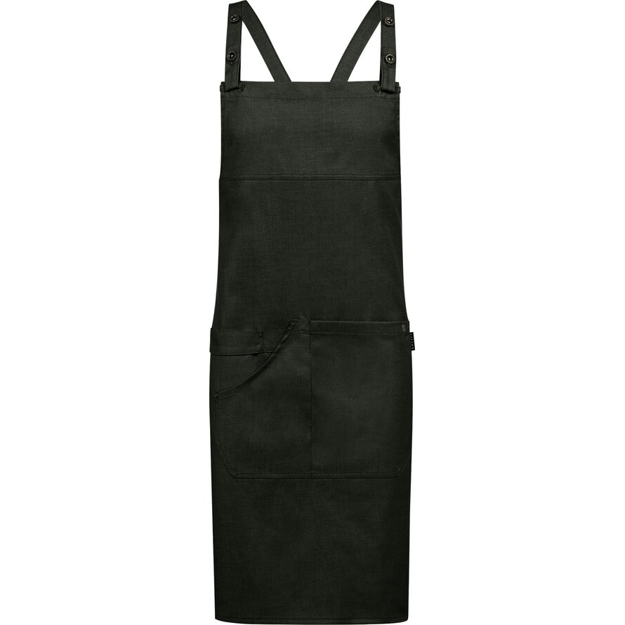 Latzschürze Denim-Optik grün
