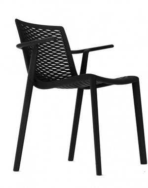 Resol Kunststof Design Terrasstoel Netkat - Met Armleuning - Resol