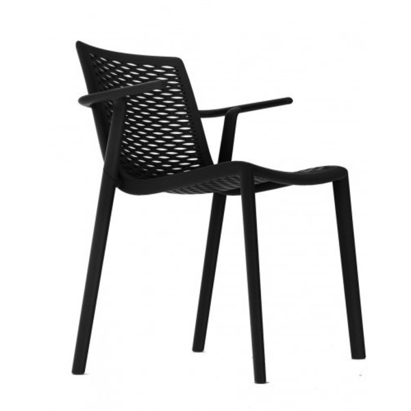 Resol Kunststof Design Terrasstoel Netkat - Met Armleuning - Resol