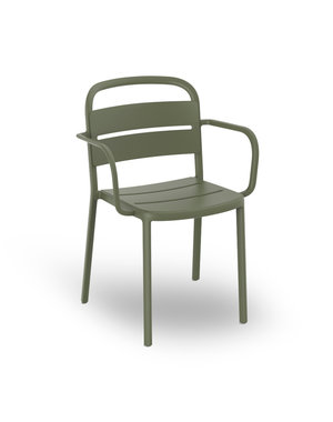 Resol Kunststof Design Terrasstoel Como - Met armleuning - Resol