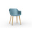 Resol Kunststof Design stoel Shape Hout - Met Armleuning - Resol