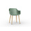 Resol Kunststof Design stoel Shape Hout - Met Armleuning - Resol