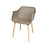 Resol Kunststof Design stoel Shape Hout - Met Armleuning - Resol