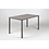 Nardi Cube kunststof tafel met aluminium poten 140x80