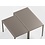 Nardi Cube terrastafel met aluminium onderstel 120x70