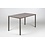 Nardi Cube terrastafel met aluminium onderstel 120x70