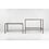 Nardi Cube terrastafel met aluminium onderstel 120x70