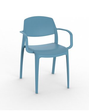 Resol Kunststof Design Terrasstoel Smart - Met Armleuning - Resol