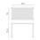 Nardi Cube terrastafel met aluminium onderstel 120x70