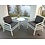 Nardi Ruime fauteuil Aria wit frame met kussens