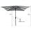 NL-design Moderne strakke parasol Rhodos 2.80 vierkant SALE