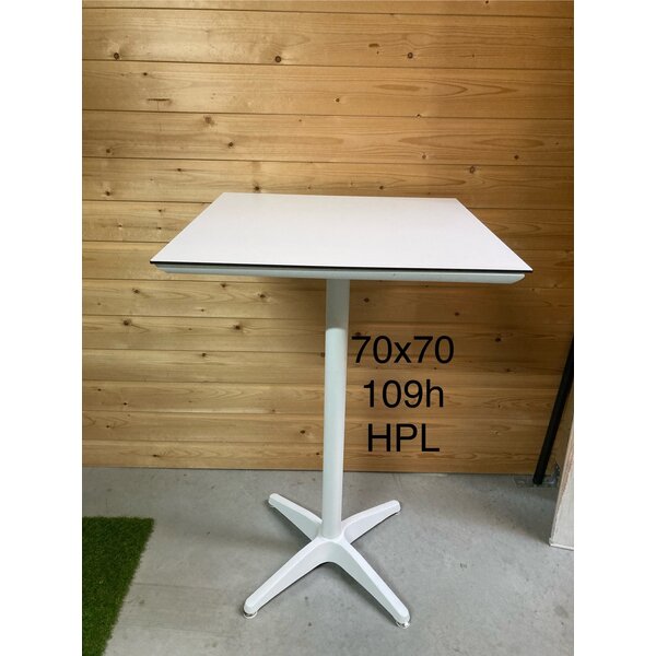 Grosfillex Sunset statafel met HPL topblad van 70 x 70 cm