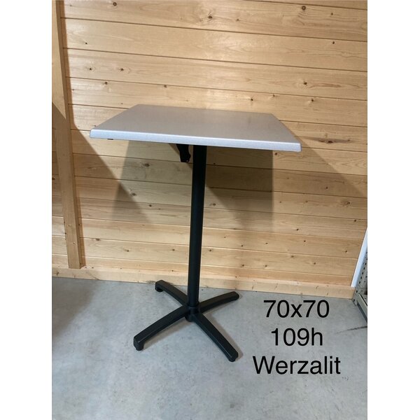Grosfillex X One statafel met werzalit topblad van 70 x 70 cm