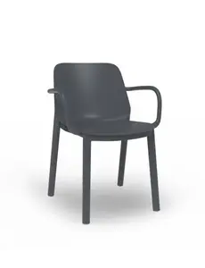 Resol Kunststof armstoel One - donkergrijs SALE