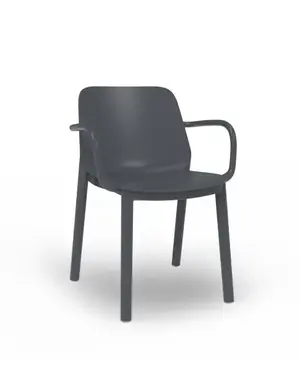 Resol Kunststof armstoel One - donkergrijs SALE