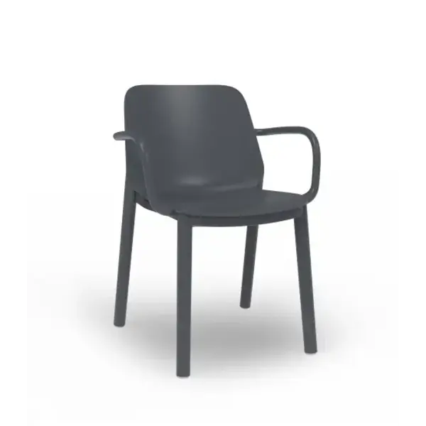 Resol Kunststof armstoel One - donkergrijs SALE