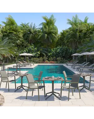 Grosfillex Kunststof Terrasstoel Sunset - Met Textileen - Green Edition