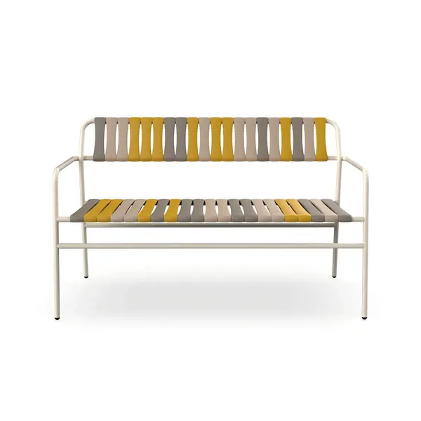 Resol Tuinbank Gelato stalen frame met kunststof latten