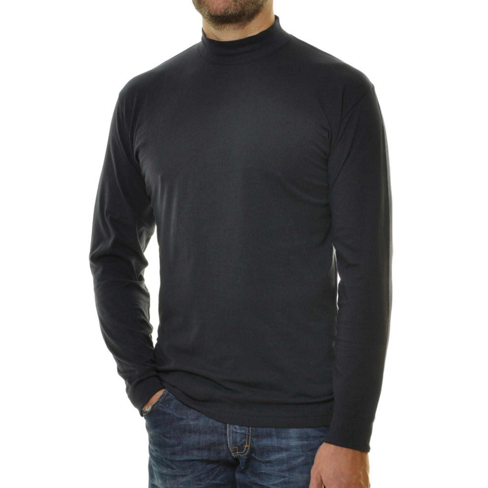 RAGMAN Ragman Shirt Langarm Stehkragen