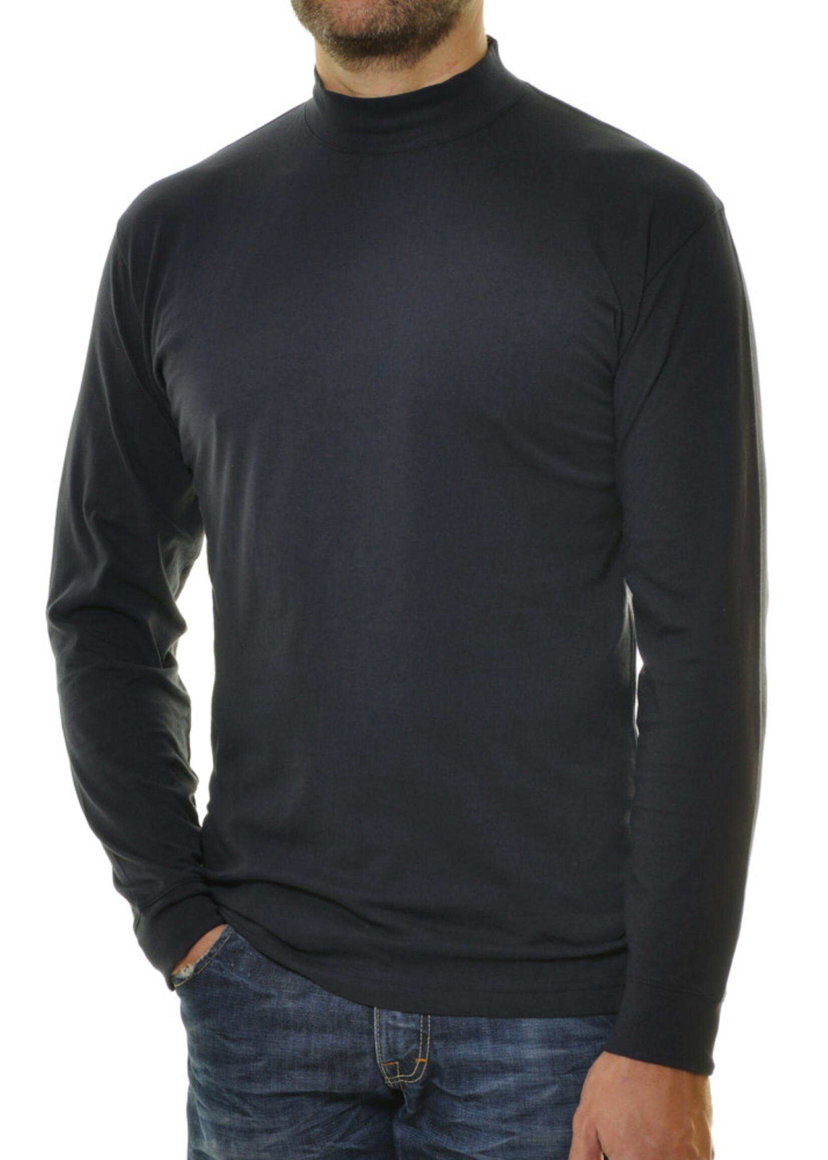 RAGMAN Ragman Shirt Langarm Stehkragen