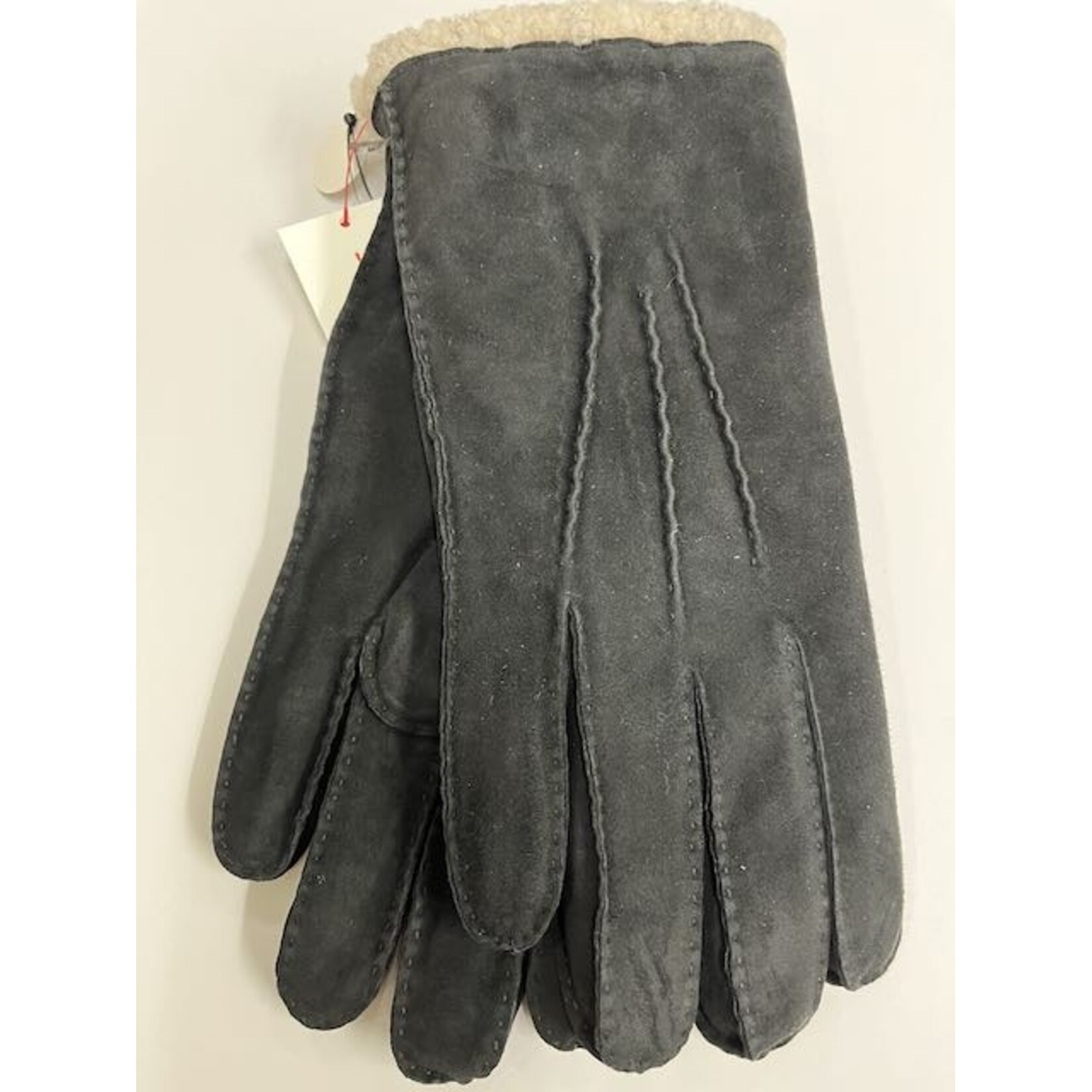 Papillon Handschuh Leder mit Kunstpelzfutter