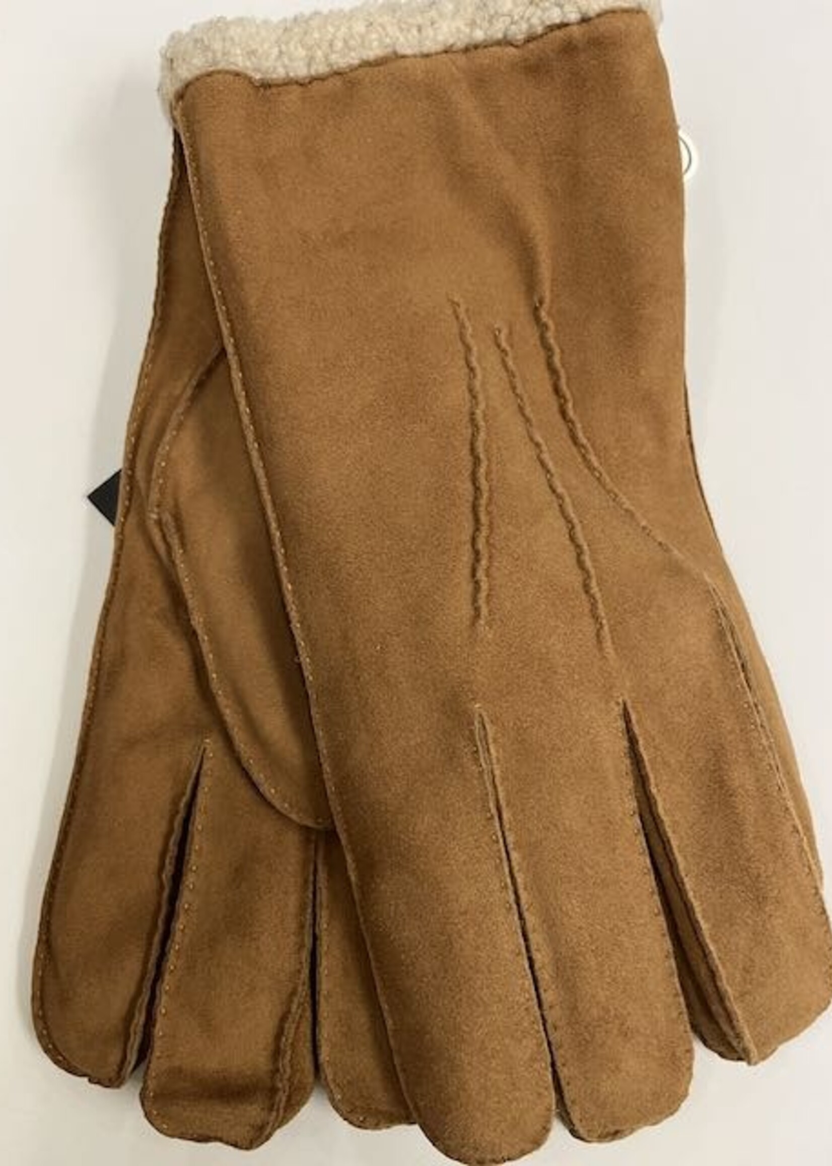 Papillon Handschuh Leder mit Kunstpelzfutter