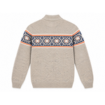 RAGMAN Ragman  Pullover Jaquard Zipp-Neck