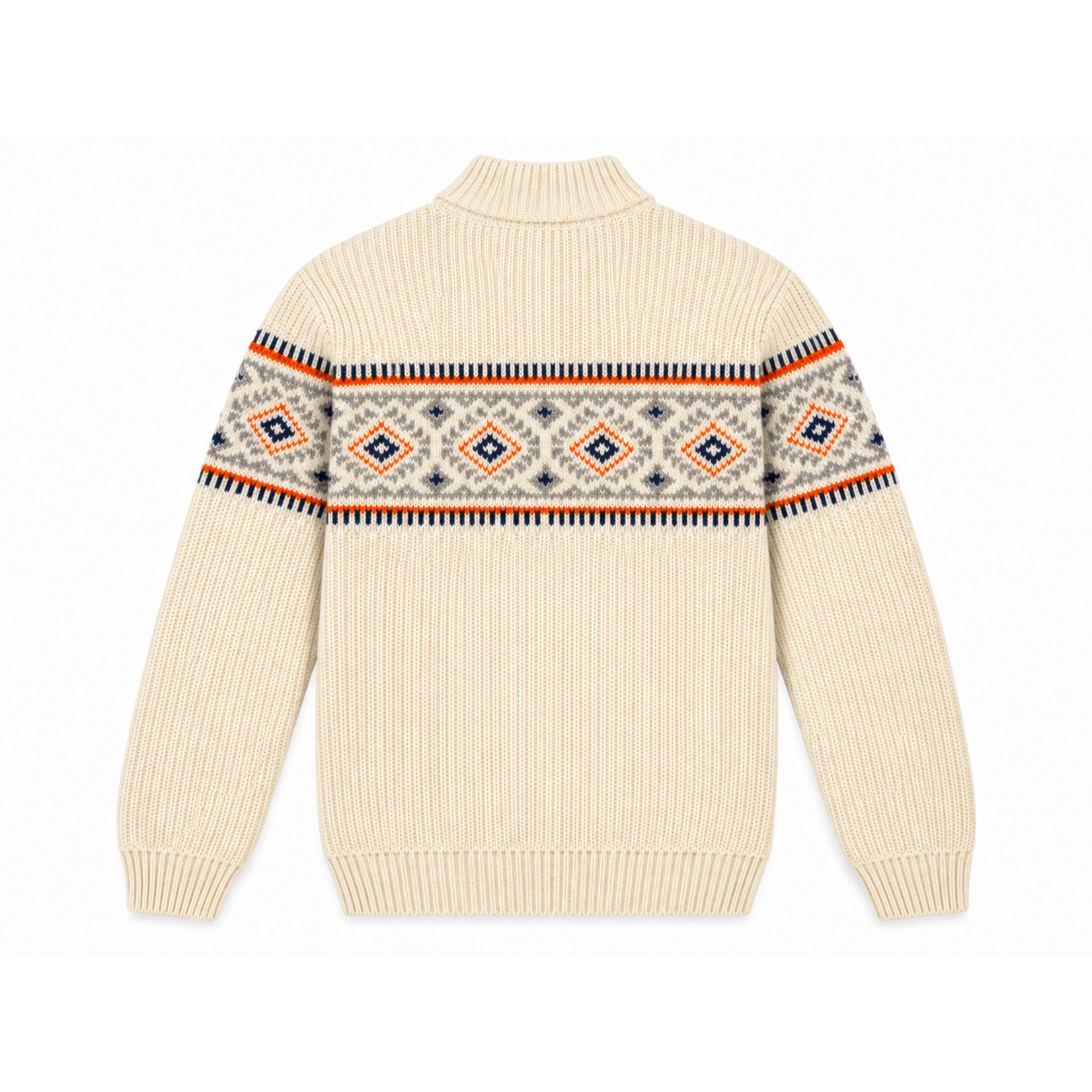 RAGMAN Ragman  Pullover Jaquard Zipp-Neck
